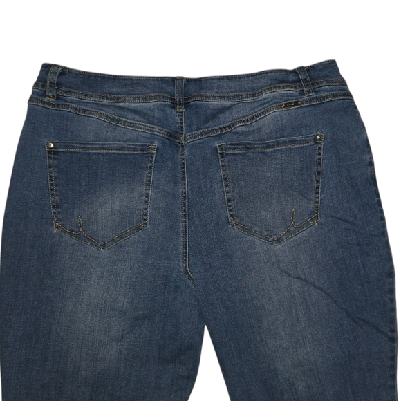 Lot of 2 VTG Y2K INC INTL CONCEPTS Knit  Pants Rhinestone Jeans. SZ 16 Capri - Picture 13 of 13